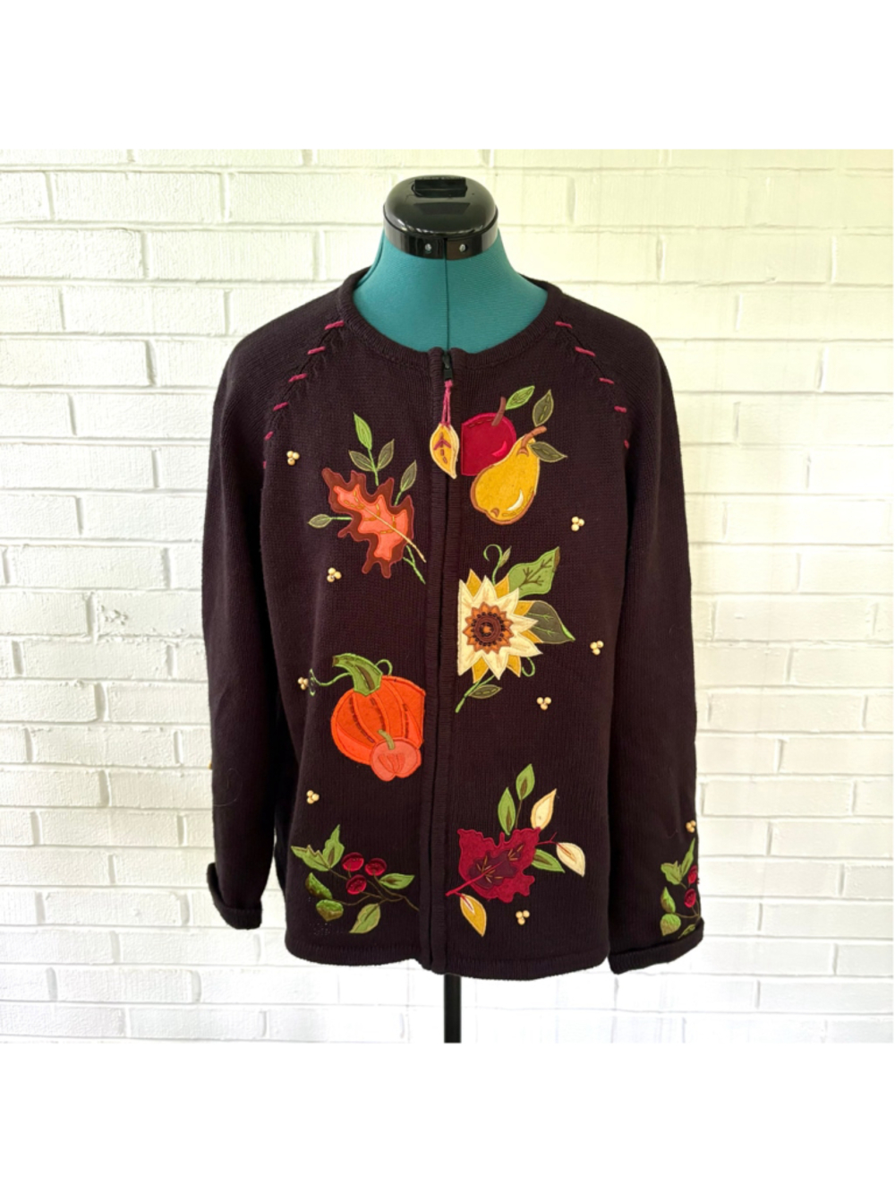 Vintage Y2K autumn thanksgiving sweater